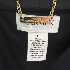 Women’s Large Navy Carmen Marc Valvo shell